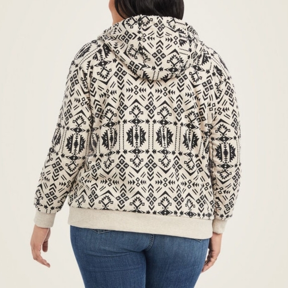 Ariat (new 1X) Real Sherpa Full Zip Hoodie (Oaxaca print) item 10042171 - Picture 2 of 4